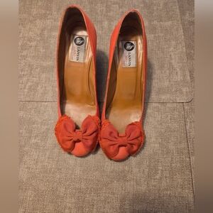 Lanvin Women's Red Bow Detail Shoes